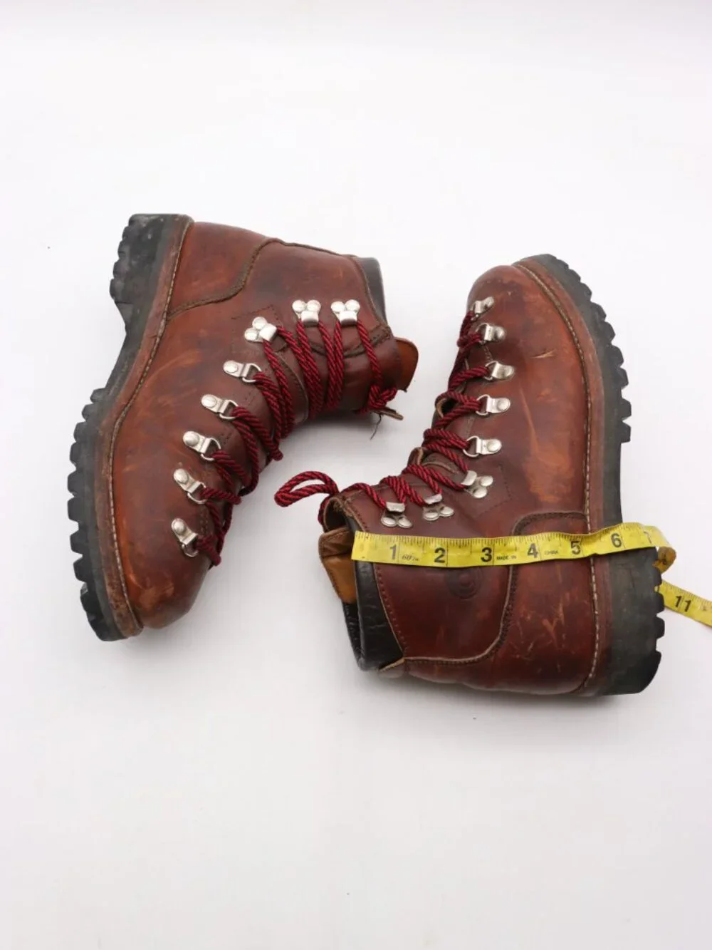 Vintage Dexter Mountaineer Men's Size 9 M Hiking Boots Brown Leather Vibram